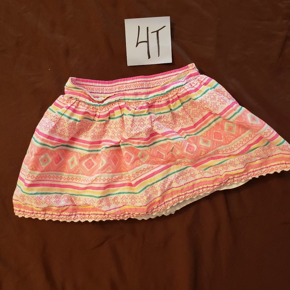 girls aztec print skirt